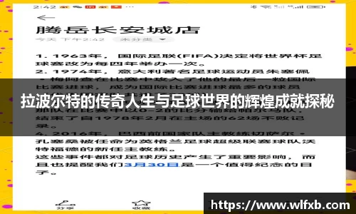 拉波尔特的传奇人生与足球世界的辉煌成就探秘